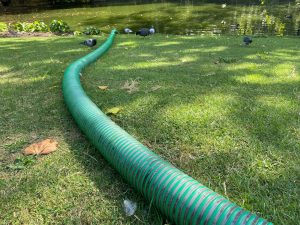 a pipe in the grass